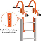 Ladder Roof Hook 2 Pack With Wheel Heavy Duty Steel Ladder Stabilizer