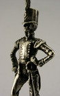English Solid Cast Sterling Silver Soldier Napolionic Figure 1978 Cased