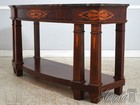L74828  Henredon Inlaid Mahogany Marble Top Console Sideboard