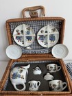 Kathe Kruse Mini Tea Set Reutter Porcelain Germany Children Picnic Basket 1 12