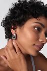 Italian Made 925 Sterling Silver Chunky Teardrop Hoop Earrings For Women   Girls
