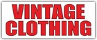 Vintage Clothing Advertising Banner Vinyl Sign Shop Collectible Coin Ancient