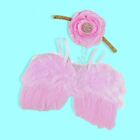Baby Girl Feather Angel Wings With Headband Newborn Photo Props -  Pink Or White