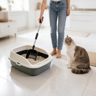 Cat Litter Scoop  Metal Litter Scooper With Detachable Long Handle