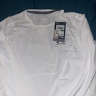 Under Armour Heatgear Compression Long Sleeve Shirt Men s Large White Nwt