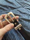 Vintage Genuine Leather Nocona Women   s Belt With Silver Details