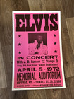 Elvis Presley  Promotional Poster - April 5  1972 Buffalo Ny - Size  14   x22   