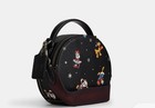 Coach Disney X Coach Canteen Crossbody With Holiday Print Gunmetal black
