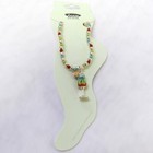 Multicolor Stretch Beaded Tropical Drink Charm Anklet Ankle Bracelet
