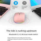 2 4ghz Wireless Optical Mouse Usb Rechargeable Rgb Cordless Mice For Pc Laptop