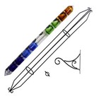 Easy Read Outdoor Hanging Galileo Thermometer  28  Total Height  W  Free Bracket