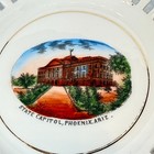 Phoenix State Capitol Az Arizona Antique Souvenir China Trinket Dish Plate