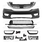 For 2013 2014 2015 Honda Accord Front Grille Set W  Front Bumper Cover Chrome
