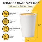Racetop 8 Oz Disposable Coffee Cups 500 Pack  Hot Coffee Cups