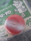 Duncan Early 1960s Vintage Wood Tournament Yo-yo Rose Pink Factory Sealed Carded