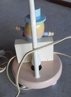 Vintage 1970s Wood Humpty Dumpty Nursery Table Lamp