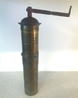 Large And Heavy Antique Turkish Brass Coffee Spice Grinder