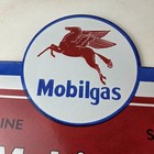 Vintage Mobilgas Porcelain Sign - Mobil Pegasus Porcelain Gas Pump Plate Sign