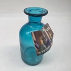 Blue Glass Decorative Galleon Bottle Vase Made In Mexico 6 5  Tall