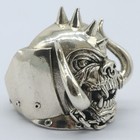 Buy 4 Get 1 Free 3d Motorhead Warpig Skull Mens Present Silver Rings