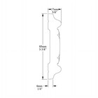 Orac Decor P7030 Polyurethane Panel chair Rail Moulding - Size Options