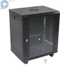 Enclosed Server Rack 12u 15 5  Deep  Secure Lock Glass Front   Sides
