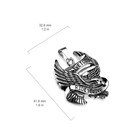 High Quality Stainless Steel Live To Ride Eagle Biker Pendant 