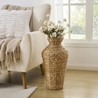 Natural 22  Water Hyacinth Floor Vase