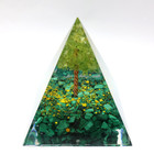 Orgonite Pyramid Tree Of Life Peridot Healing Natural Crystal Energy Orgone Usa