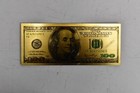 Gold   Silver  100 Dollar Bill Fridge Magnet One Hundred Dollar 2 Pack
