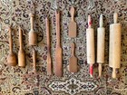 Antique Primitive Lot 11 Wooden Mashers Butter Paddles Rolling Pin Farmhouse