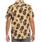 Hurley Men s Short Sleeve Hawaiian Style Shirt Size Medium Maple Cream New