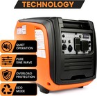 Efurden 4800 Watt Portable Inverter Gas Generator Super Quiet Outdoor With Wheel