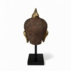 Burmese Buddha Head Lacquerware Gilded Burma Collection 39 Cm Big Sized