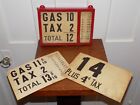 Vintage Gas Station Pump Price Metal Holder