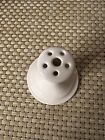 Pl Limoges France White Neutral Porcelain Hat Pin Hair Holder