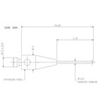 Cmm Styli A-5003-1210 M2 Thread 0 5mm Cylindrical 15 3mm Length Tungsten Carbide