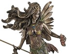 9  Greek Mythology Amphitrite Mermaid Goddess Of The Sea Statue Bronze Color