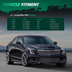 Front Lip Spoiler Bumper Glossy Black For Cadillac Ats