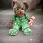 Avon Bear Plush In Green Pajamas 18  Stuffed Animal Toy 1993