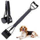 32   Pooper Scooper Dog Cat Waste Clean Pet Scoop Animal Pick Up Jumbo Black
