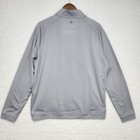Peter Millar Forge Performance Quarter Zip Mock Neck Gray Men s Medium Pullover