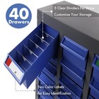 Abs Parts Storage Drawers 40-drawer Nuts Bolts Organizer Garage Workshop