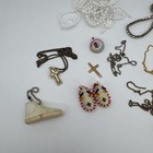 Lot Of Broken Or Mismatched Vintage Costume Jewelry- Crafting-upcycle Only