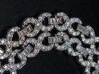 10mm Round Cut Moissanite Man s Infinity Link Chain 925 Sterling Silver