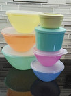 Tupperware Wonderlier 5 Bowl Set Plus 2 Extra Bowls That Attatch Each Other New