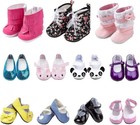 6 Pairs Of Doll Shoes Include Boots Leather Fits 18 Inch American Girl    