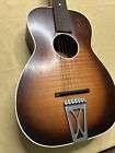 Vintage 1960 s Regal Acoustic Small Body Guitar Round Neck-6 Strings-made In Usa