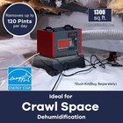 Abestorm Crawl Space Dehumidifier 120pint Commercial Dehumidifiers W  Drain Hose