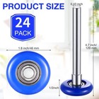 24 Quiet Garage Door Rollers Nylon Door Wheels Replacement With 6200zz Bearing